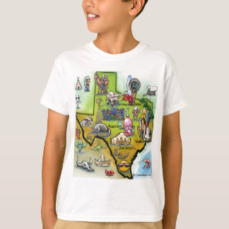 Camiseta Mapa de Personalizados de Texas