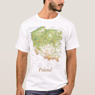 Camiseta Mapa de Polonia
