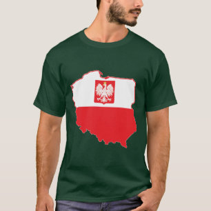 Camiseta Mapa De Polonia En Colores Polacos