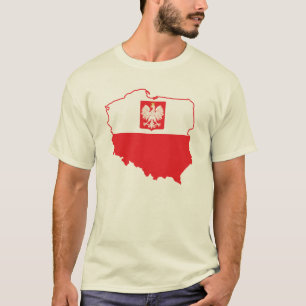 Camiseta Mapa De Polonia En Colores Polacos