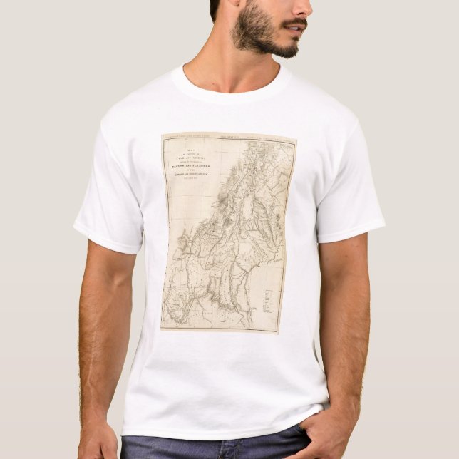 Camiseta Mapa de porciones de Utah (Anverso)