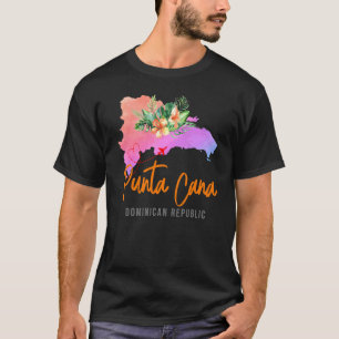 Camiseta Mapa de Punta Cana Vacaciones Familiares Chicas vi