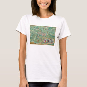 Camiseta Mapa de Raab, de "Civitates Orbis Terrarum" por GE