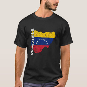 Camiseta Mapa de raíces venezolanas Orgullo Venezolano Band