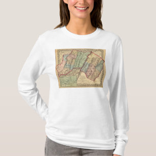Camiseta Mapa de Randolph, condados de Pendleton
