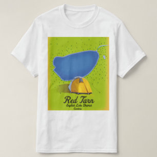 Camiseta Mapa de Red Tarn English Lake District
