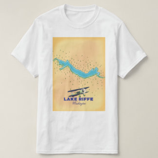 Camiseta Mapa de Riffe Lake Washington