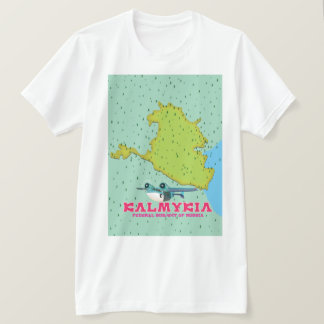 Camiseta Mapa de Rusia de Kalmykia