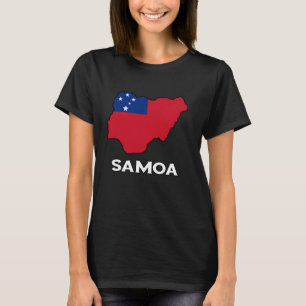 Camiseta Mapa de Samoa Roots Samoan Orgullo Samoano Bandera