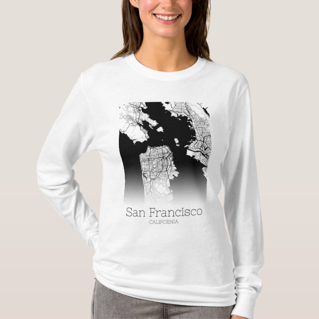 Camiseta Mapa de San Francisco (Anverso)