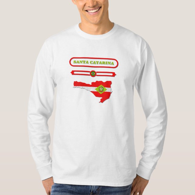 CAMISETA MAPA DE SANTA CATARINA. SAMER BRASIL (Anverso)