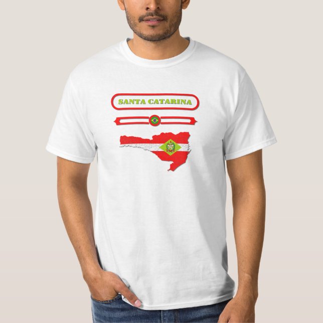 CAMISETA MAPA DE SANTA CATARINA. SAMER BRASIL (Anverso)