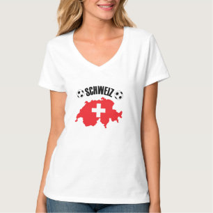 Camiseta Mapa de Schweiz Fussball Suiza