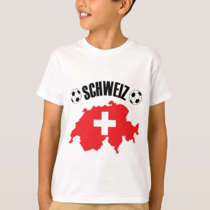 Camiseta Mapa de Schweiz Fussball Suiza