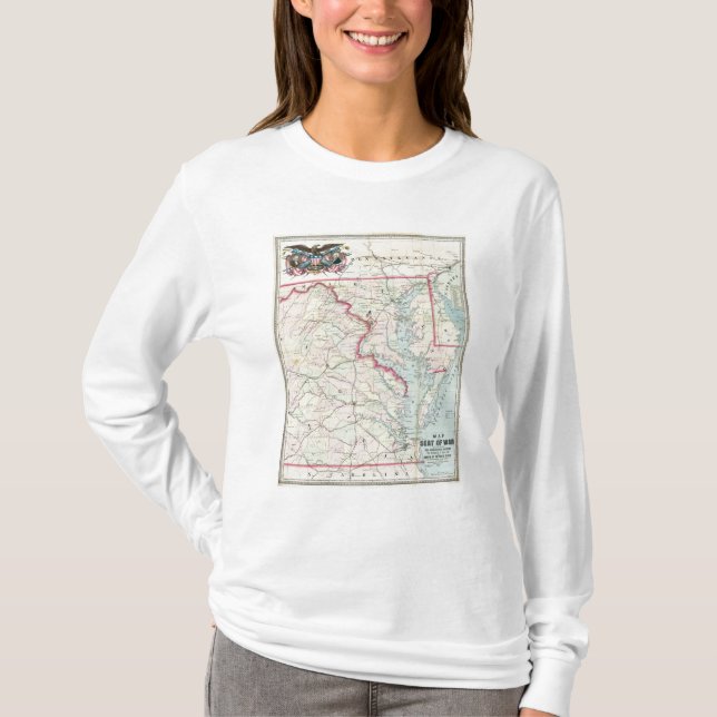 Camiseta Mapa de Seat de la guerra (Anverso)