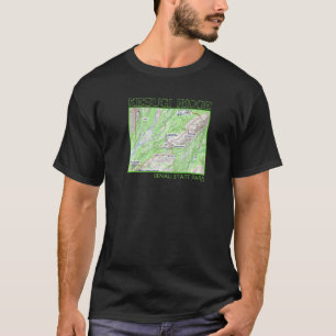 Camiseta Mapa de senderismo de Kesugi Ridge Parque Estatal 