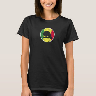 Camiseta Mapa de Senegal con la bandera senegalesa 1