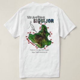 Camiseta Mapa de Siquijor para recuperar sólo la impresión 