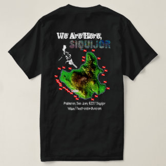 Camiseta Mapa de Siquijor para recuperar sólo la impresión