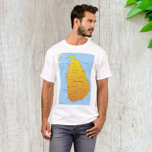 Camiseta Mapa de Sri Lanka