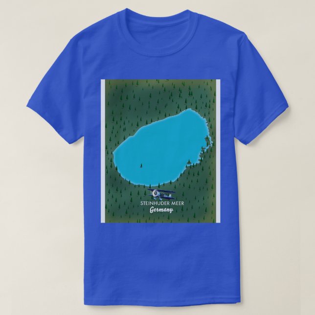 Camiseta Mapa de Steinhuder Meer Alemania (Diseño del anverso)