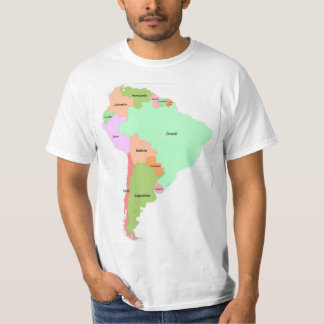 Camiseta Mapa de Sudamérica