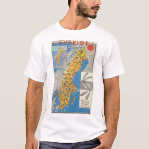 Camiseta Mapa de Suecia