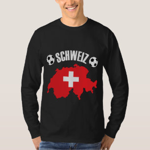 Camiseta Mapa de Suiza de Schweiz