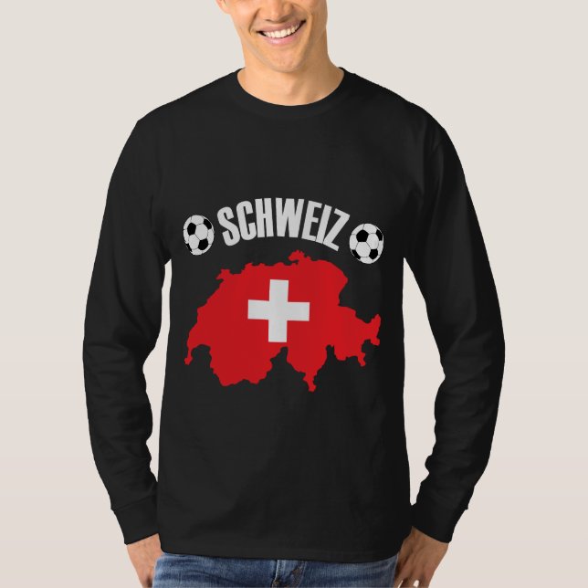 Camiseta Mapa de Suiza de Schweiz (Anverso)