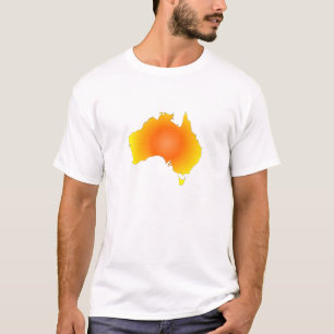 Camiseta Mapa de Sunny Australia
