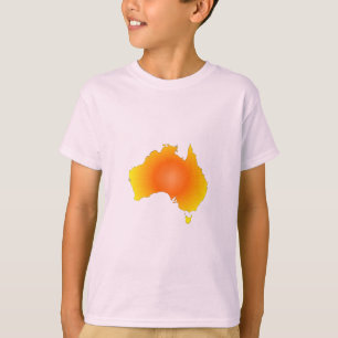 Camiseta Mapa de Sunny Australia