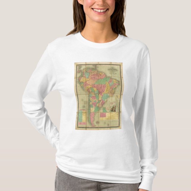 Camiseta Mapa de Suramérica 2 (Anverso)