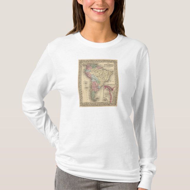 Camiseta Mapa de Suramérica de Mitchell (Anverso)