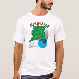 Camiseta Mapa de Suriname