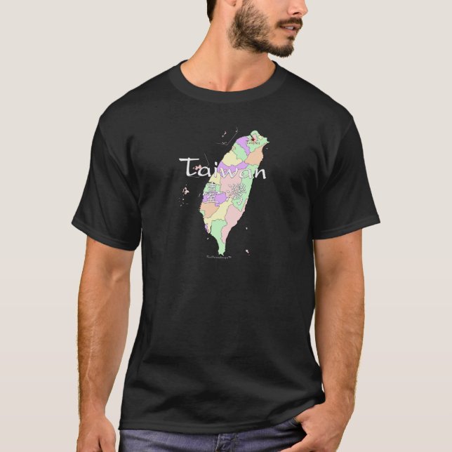 Camiseta Mapa de Taiwán (Anverso)