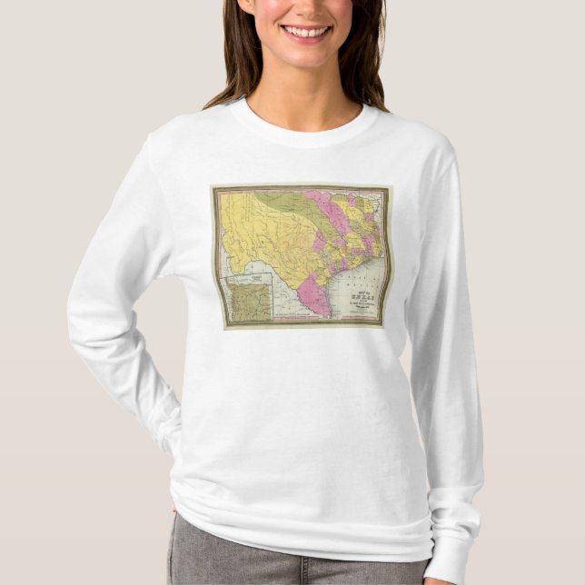 Camiseta Mapa de Tejas (Anverso)