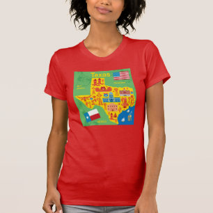 Camiseta Mapa de Tejas de los niños