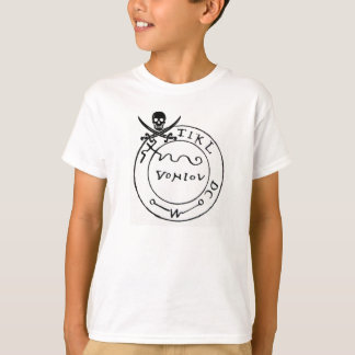 CAMISETA MAPA DE TESORERÍA DE PIRATAS ANTIGUAS, ESPALDA Y S