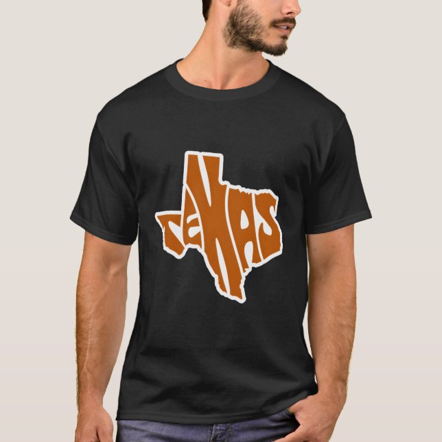 Camiseta Mapa de Texas (Anverso)