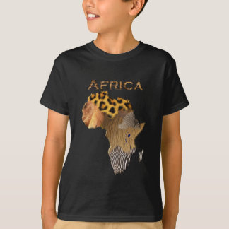 Camiseta Mapa de texturas de animales salvajes de la serie