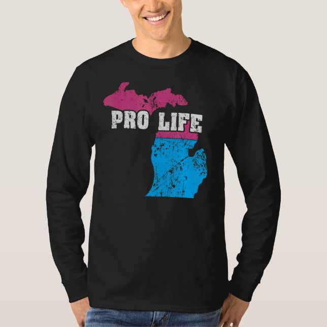 Camiseta Mapa De Tierras La Bandera De Aborto Del Estado De (Anverso)