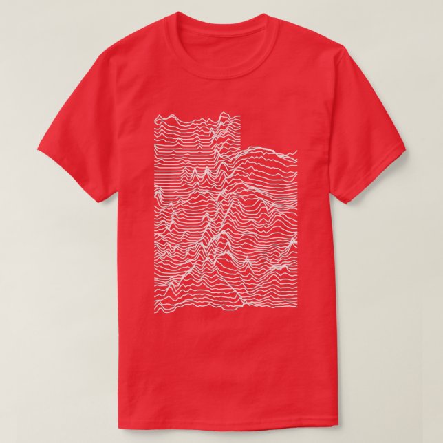 Camiseta Mapa De Topografía De Elevaciones Desconocidas De  (Diseño del anverso)