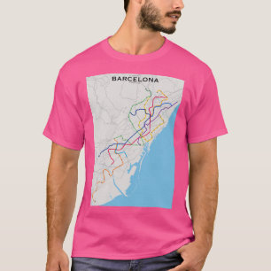 Camiseta Mapa de Tránsito de Barcelona