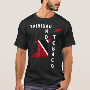 Camiseta Mapa de Trinidad y Tobago Orgullo por raíces trini