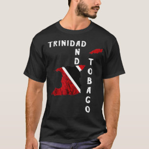 Camiseta Mapa de Trinidad y Tobago Orgullo por raíces trini