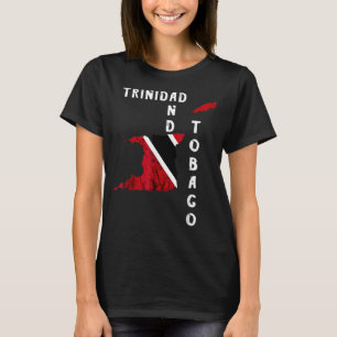 Camiseta Mapa de Trinidad y Tobago Orgullo por raíces trini