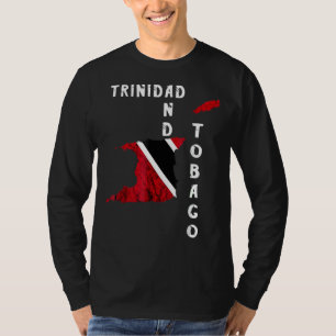 Camiseta Mapa de Trinidad y Tobago Orgullo por raíces trini
