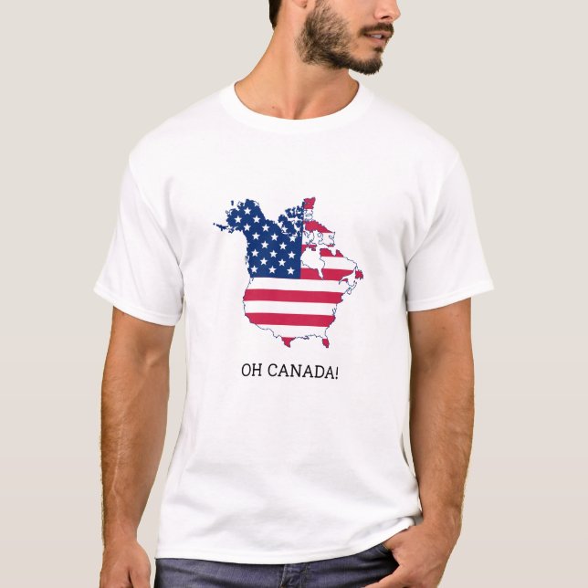 Camiseta Mapa de Trump en Canadá (Anverso)