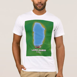 Camiseta Mapa de Turquía del lago Ohrid