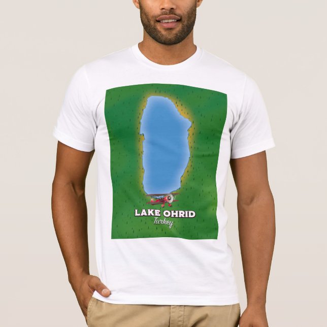 Camiseta Mapa de Turquía del lago Ohrid (Anverso)